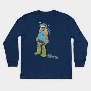 Baby Leonardo from ROTTMNT Kids Long Sleeve T-Shirt